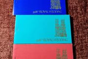 1986 Royal Wedding four booklets