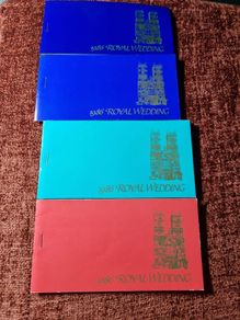 1986 Royal Wedding four booklets