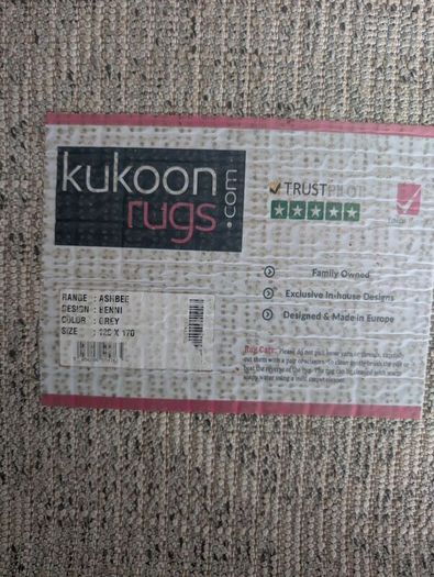 Scandi Grey Cream Tufted Hi Low Pile Rug Kukoon