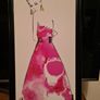 Lady in Pink Dress Print Image 2
