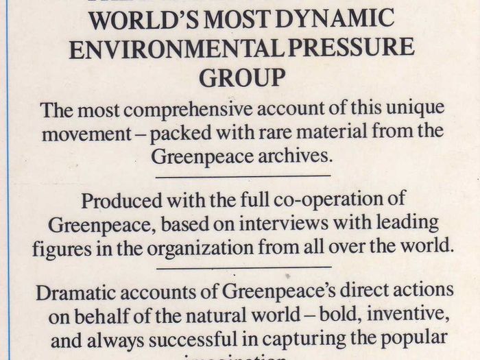 The Greenpeace Story - Very Rare & Out Of Print