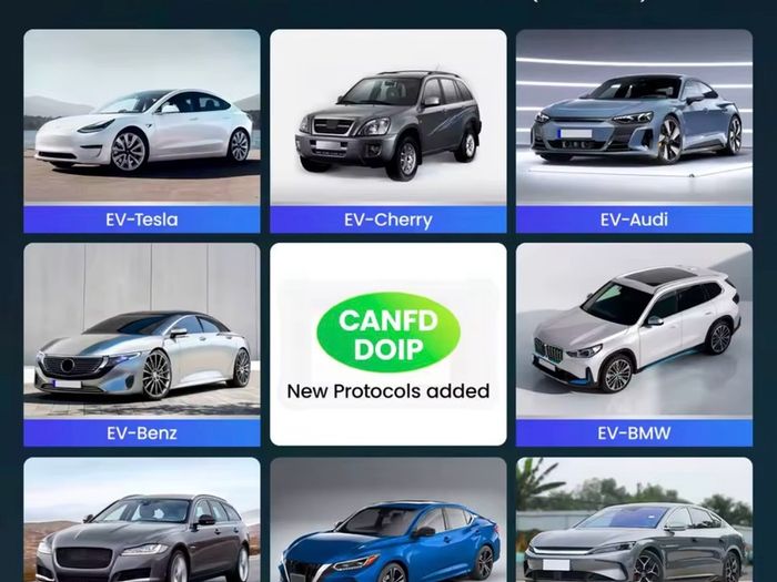 2026 New Energy Vehicle Scanner LAUNCH CRP919 EV Diagnostic Scanner,43+ Service Electric Vehicles Bidirectional Control CAN FD DOip