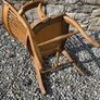 Edwardian Arts and Crafts Oak Armchair. Image 5