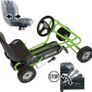 Pedal Go Kart for Kids Lightening, Go Cart with Rubber Wheels, Handbrake, Three Position Adjustable Seat, 4-8 Years Old, Max. Weight 50 kg (FREE POSTAGE) Image 5