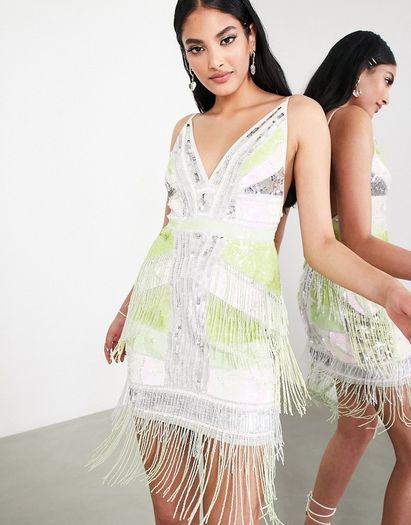 Embellished Mini Dress