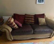 Free. Must collect. Couch and armchair.