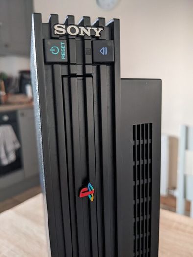 PS2 Console with official controller and cables
