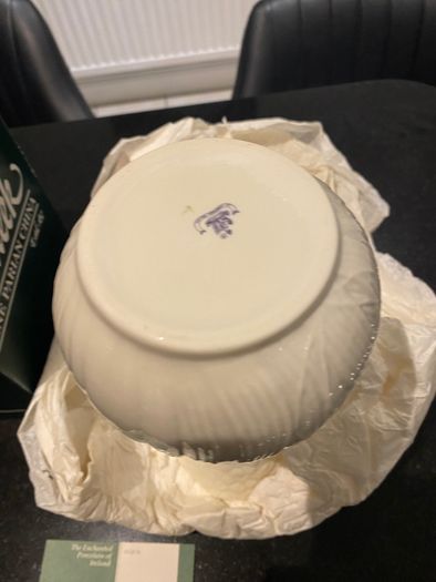 Belleek Tall Daisy Vase 1932 in original box