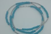 Chrysalis Integrity Aqua Stretch Beaded Bracelet Or Can Be Worn As A Necklace CAN POST