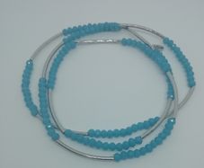 Chrysalis Integrity Aqua Stretch Beaded Bracelet Or Can Be Worn As A Necklace CAN POST