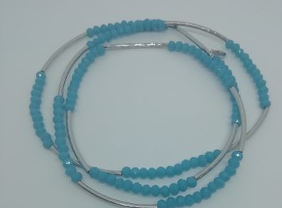 Chrysalis Integrity Aqua Stretch Beaded Bracelet Or Can Be Worn As A Necklace CAN POST