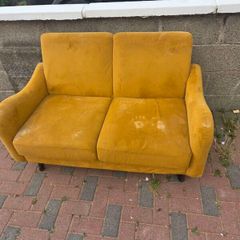 free sofa 120cm width 80cm height. Going in skip today