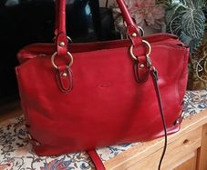 leather handbag