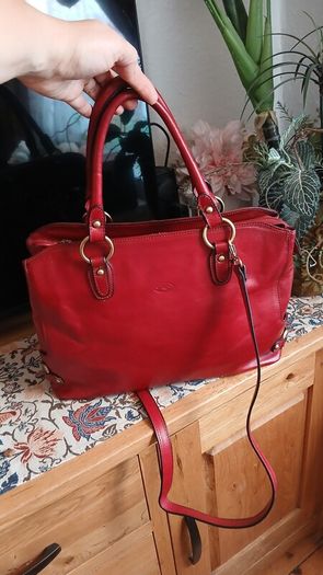 leather handbag