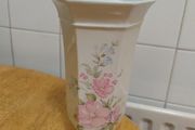 Royal Norfolk Staffordshire Floral Bouquet Hexagonal Shaped Vase. In Perfect Condition