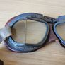 Vintage style leather aviator goggles Image 3