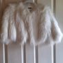 United Colours of Benetton White Faux Fur Jacket Image 4