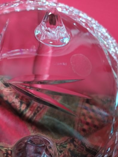 Vintage Galway crystal bowl on 3 legs