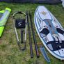Galaxy Cruz Tandem 2+1 Kayak + JP Australia New School 180 windsurfing board Image 6