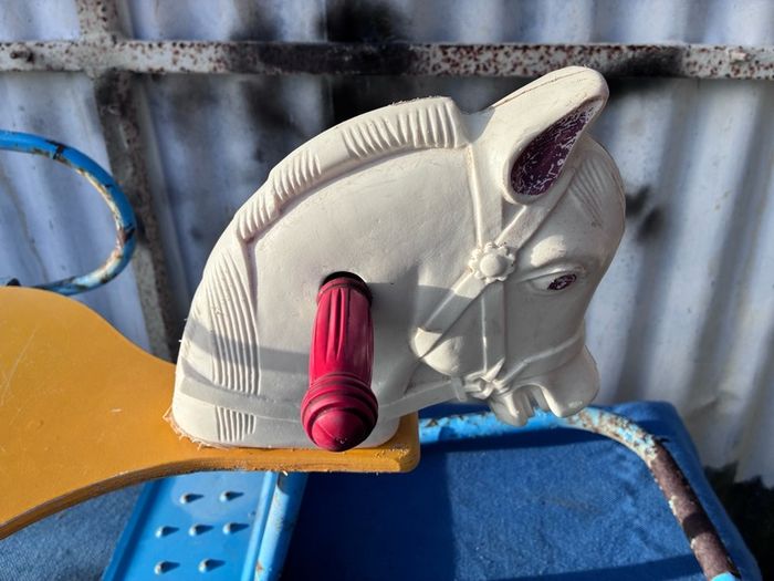 Vintage Leeway's child's rocking horse