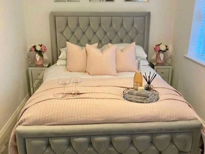 king size Monaco bed frame with Mattress included