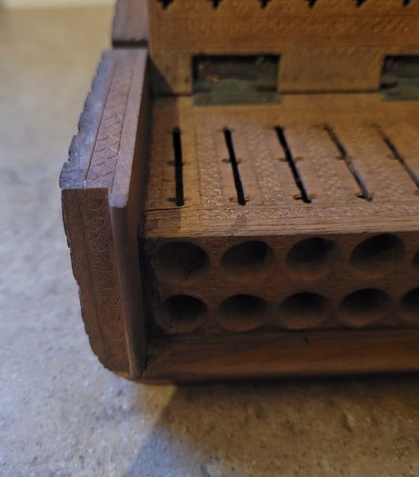 19th century kashmiri cigarette dispenser