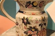 Huge Antique Masons Ironstone Mandarin Fenton Hydra Jug