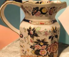Huge Antique Masons Ironstone Mandarin Fenton Hydra Jug