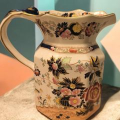 Huge Antique Masons Ironstone Mandarin Fenton Hydra Jug