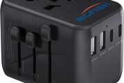 Universal Travel Adapter, Travel Plug Adapter Worldwide Travel Charger with 2 USB-C &amp; 2 USB-A Ports, Dual 10A Fuses, All-in-One International Travel Adapter - EU UK US AU Plugs