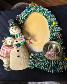 Decorative resin Christmas photo frame