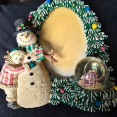 Decorative resin Christmas photo frame