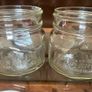 Pair Vintage 500ml 1970s Ravenhead Glass Kilner Jars With Orange Screw Lids Image 5
