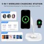 3 in 1 Wireless Charging Station for Apple Devices, MagSafe Wireless Charger Magnetic Charging for iPhone 17/Air/16/15/14/13/12 Series, AirPods Pro 4/3/2,Apple Watch Series/Ultra (with 20W PD Charger) Image 2