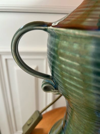 Studio Pottery Lamp and shade/ Stoneware Jackson