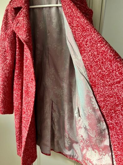Sisley wool/moher blend coat uk12