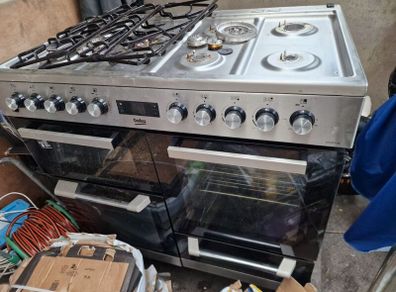 Beko 100cm Electric Range Cooker - Stainless Steel
