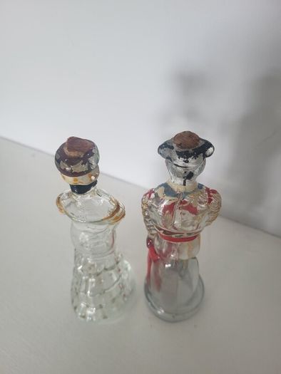 Vintage Nogueras Comas Figural Brandy Bottles Matador & LadyBarcelona Spain