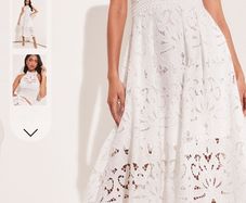 Lipsy Premium white lace dress size uk 10