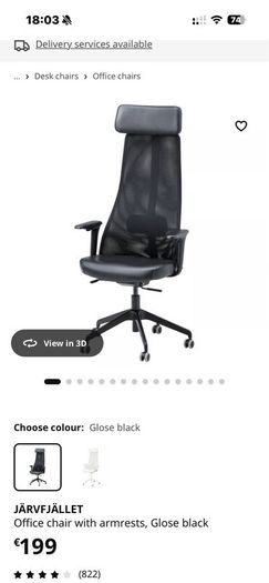 Office chair and desk