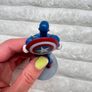 Captain America approx. 9 cm. Disney Super Hero Figure Marvel Cake Topper Used Please see photos Image 9