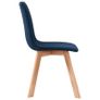 Dining Chairs 6 pcs Blue Fabric Image 6