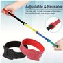 5pcs Wire Loop Hook Ties Cable Straps Green  Reusable Fastening Organizer Adjustable Free inspection Image 5