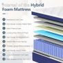 Double Mattresses 31cm, 12.2 Inch Innerspring Hybrid Mattress Double 4FT6 with Breathable Foam and Pocket Spring For Cool Comfort Sleep, Medium Firm Mattress(135x190x31cm) Image 9