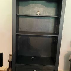 Black Display Cabinet with Two Draws
