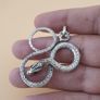Vintage Brass Snake Beatiful Handmade Pendant Image 5
