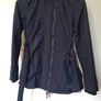 Superdry the windmac jacket Size medium ptp 18" black with belt in excellent condition Image 5