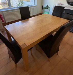Beautiful Very Solid 5.5Ft Wooden Kitchen Dining Table - Can Deliver