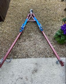 Heavy duty Towing a frame dolly transport recovery