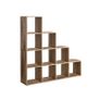 New Display 10 Cube Staircase Bookcase Storage Unit (Camel brown) FREE P&P Image 7